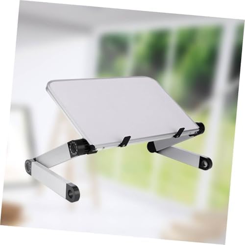 Portable Adjustable Ergonomic Laptop Stand Table Vented Design for Enhanced Airflow Compatible Tablets and Laptops for Use Sleek