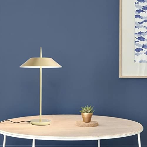 YYDS Desk lamp Iron Eye Protection Desk Lamp Non-Glare Umbrella Shape Suitable for Living Room and Bedroom (Size: 30 * 52 * 15 cm) Desk Light (Color : Gold)