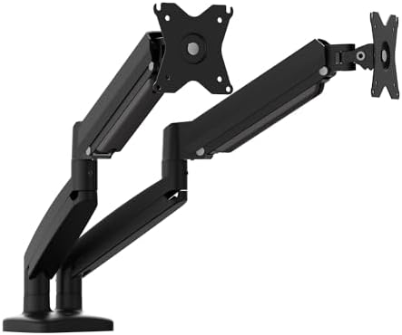 j5create Ergonomic Dual Monitor Mount, Fully Adjustable Monitor Desk Stand