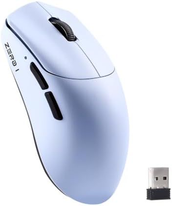 Zero1 Pro Wireless Mouse,Tri-Mode Gaming Mouse, 24K DPI Blue Mouse