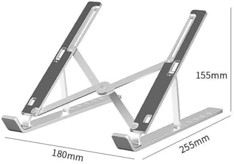 Desk Laptop Stand, Ventilated Cooling, 6 Speed Adjustment, Ergonomic Foldable Laptop Holder, Scratch and Abrasion Resistant, All Laptops Up to 17 in(B)