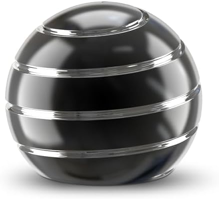 Kryfa 1.54in Kinetic Desk Toy ADHD Stress Relief Gift Adults, Black