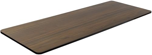 TechOrbits Electric Standing MDF Table Top 60 Inch - Dark Wood