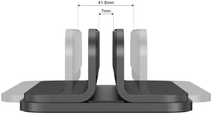 JOKItech Aluminum Laptop Vertical Stand Organizer, Sturdy Laptop Computer Holder Desktop Stand Compatible with new Retina Apple MacBook Pro/Air/Neo, Mac mini & iPad Pro - Black