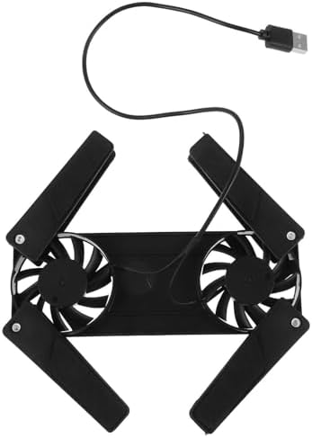 Laptop Cooling Stand with Fan, Plastic Anti Slip Feet for Office Desktop