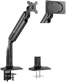 Monoprice Heavy-Duty Single-Monitor Full-Motion Adjustable Gas-Spring Desk Mount for 32-49in Screen Computer Monitor Stand - Workstream Collection