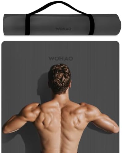 Extra Wide & Thick 8mm Yoga Mat, 72"x31.5"