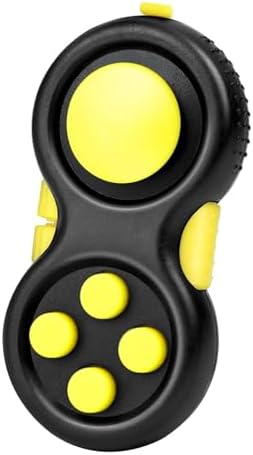 Original Fidget Toy Game, Rubberized Classical Controller Fidget Concentration Toy with 8-Fidget Functions and Lanyard - Excellent for Relieving Stress and Anxiety