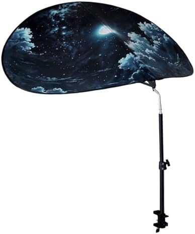 Large Size 52''Office Cubicle Shade Cubicle Desk Light Shield to Block Anti-Glare Cover Light Sensitive Professionals Cubicle Light Quick Install Shading Light Shade with Clamp(Patent Pending)