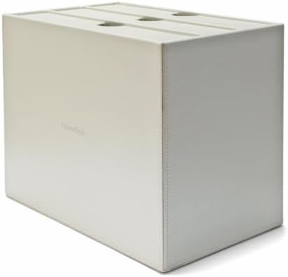 UnionBasic Document Organizer, 3-Drawer File Cabinet Document Storage Box, Office Desktop Filing Organizer, Creamy White