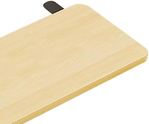 Desk Extender Tray Foldable Clamp on Shelf Organizer Keyboard Table Extension Armrest Wrist Support Sturdy Easy to Mount Wood Metal Construction Suita, Wood Color