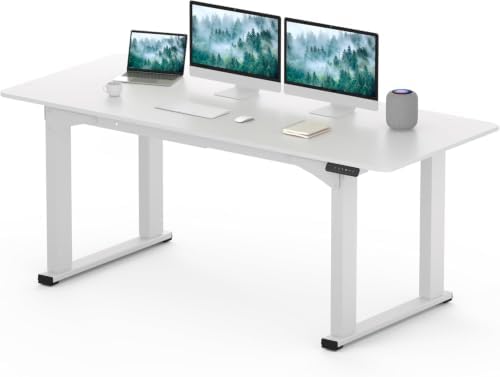 SANODESK 4-Leg 71''x32'' Large Electric Height Adjustable Standing Desk