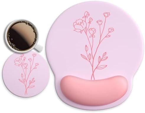 Ergonomic Mouse Pad with Wrist Rest Support,Gel Mouse Pads for Desk