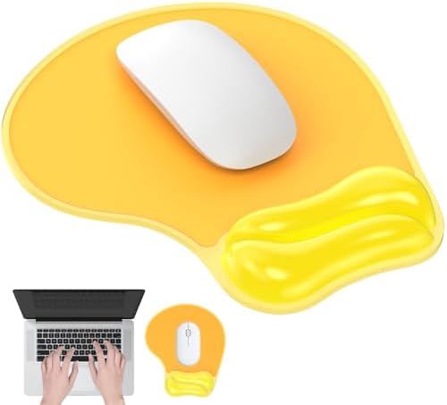 Gel Mouse Pad with Wrist Rest, Ergonomic for Laptop, Non-Slip Base