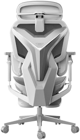 AutoFull G7 Gaming Chair - 3-Zone Lumbar, 22-Point Adjustment, Breathable Mesh, Custom Backplate, 720° Armrests, BIFMA Certified Ergonomic, 140° Recline, IGR Certified, Niko Endorsed - White