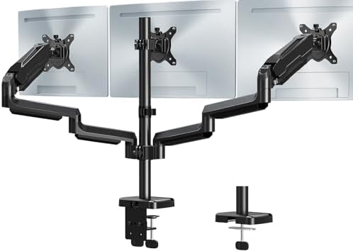 MOUNT PRO Triple Monitor Mount for Max 32" Screens, Up to 19.8lbs Each