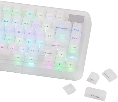 EPOMAKER Frost Jelly Keycaps Set, 126 Keys Forged Carbon Fiber Keycaps