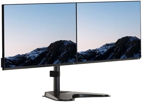 Mount-It! Dual Monitor Desk Stand Mount for 2 Screens VESA 75x75 & 100x100
