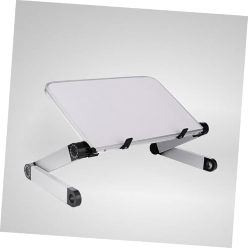 Portable Adjustable Ergonomic Laptop Stand Table Vented Design for Enhanced Airflow Compatible Tablets and Laptops for Use Sleek
