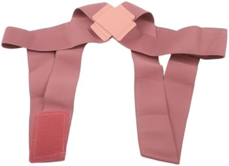 Minhe Invisible Posture Corrector Breathable Elastic Mesh Invisible Back Steady For Women Men Spinal Support to Improve Slouch(Pink S)