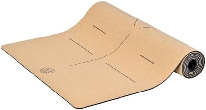 Cork Yoga Mat with Natural Rubber Base, Extra Size, Thickness and Support, Excellent Cushion & Grip, Non-Slip, Non-Toxic, Sweat-Resistant, Sustainable, Eco-friendly Exercise Mat