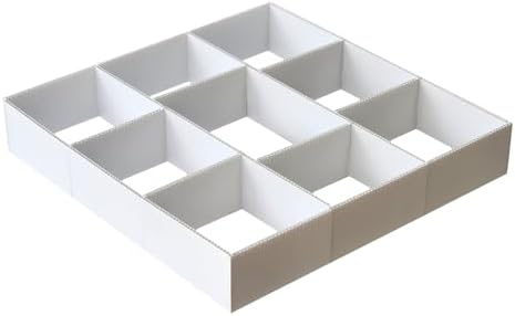 DRAWER DADDY Customizable Grid Drawer Dividers, Cut to Fit Organizer