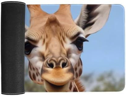 Animal Giraffe Stretching Head Long Neck Closeup Cute Large Mouse Pad Gaming Mousepad Desk Pad for Keyboard and Mouse Mat Non-Slip Base 40X75cm, Style