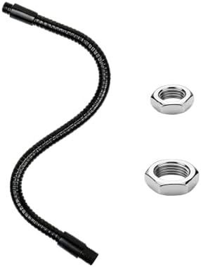 15.7" Gooseneck Tubing Flexible 5/16"×25/64" Male thread Alloy Steel Metal Arm Universal Bendable Extension Hose for DIY Lamps Microphone Stands Inspection Cameras
