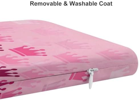 Comfortable Ergonomic Square Seat Cushion Doodle Crown