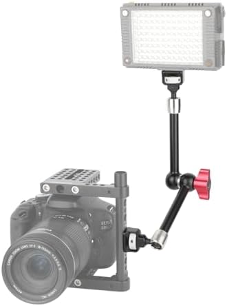 CAMVATE Multipurpose Articulating Arm with Anti-Twist 1/4''-20 Screw Mount (11", Red Knob)-3660