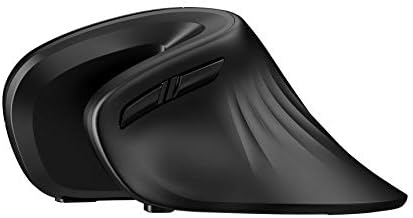 MOJO Perfect Grip Dual Mode Silent Vertical Ergonomic Mouse - Bluetooth/Wireless Optical Mouse w/Adjustable Sensitivity and Quiet Buttons