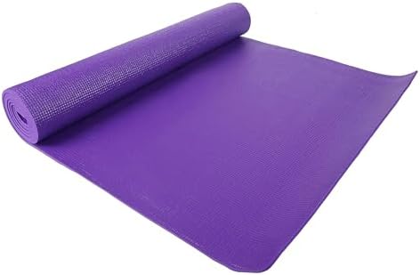 Fitvids All Purpose 1/4-Inch High Density Anti-Tear Exercise Yoga Mat with Carrying Strap with Optional Yoga Blocks, Multiple Colors