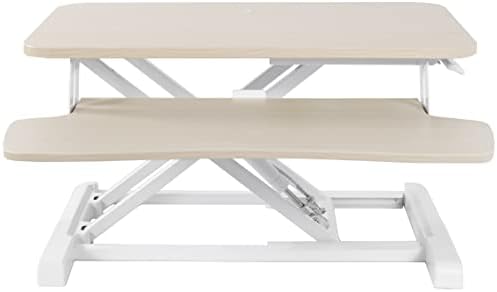 VIVO Light Wood 26 in Standing Desk Converter, DESK-V026KF
