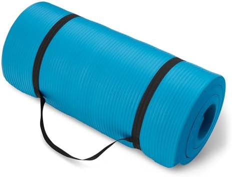 Amazon Basics Extra Thick Exercise Yoga Mat with Carrying Strap