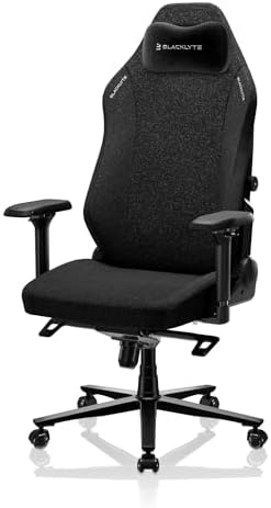 Blacklyte Athena Pro Gaming Chair, Black Fabric