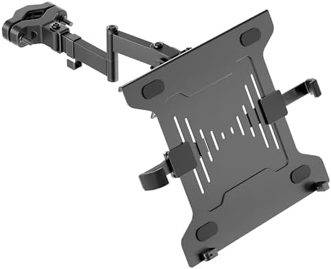 monTEK 2-in-1 Pole Mount, Laptop Tray & Monitor Arm for 10–32" Screens