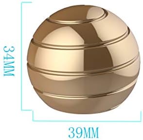 1.54 Inch Kinetic Spinning Desk Toys, ADHD Stress Relief Sensory Fidgets for Kids and Adults, Classroom Office, Party Favors, Gold