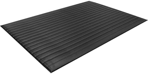 Guardian Air Step Anti-Fatigue Floor Mat, Vinyl, 2'x3', Black, Reduces fatigue and discomfort, Can be easily cut to fit any space