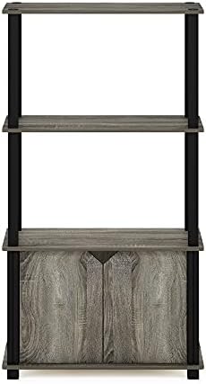 Furinno Go Green 4-Tier Storage Shelves, Book Shelf, French Oak