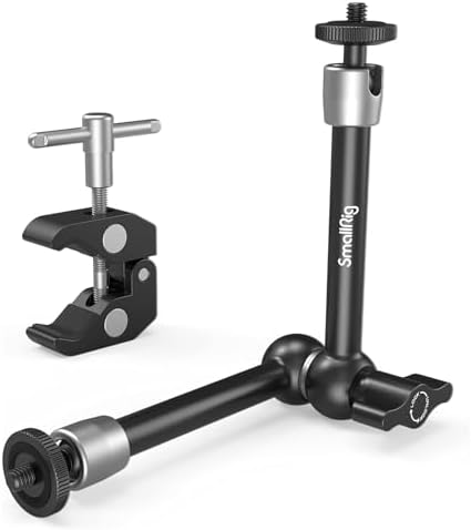 SMALLRIG 9.8 Inches Magic Arm Clamp Kit with 1/4" and 3/8" Threaded Holes