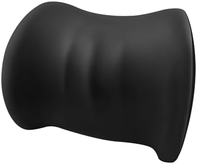 Memory Foam Lumbar Support Pillow for Office Chair Ergonomic Car Lumbar Pillow for Driving Seat Lower Back Support Truck Delivery Driver Essentials Relief Pain Car Seat Cushion 15.7x11.8x3.9in Black