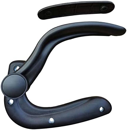 Amagogo Replacement Adjustable Arms for Office Chair Support Arms and Elbow Hardware Comfort Replaces Gaming Chair Armrest Pads with Arm Pads, Black