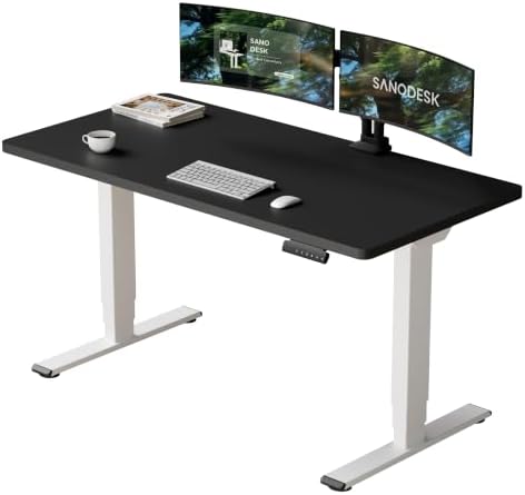 SANODESK Dual Motor Standing Desk 220lbs Height Adjustable Desk