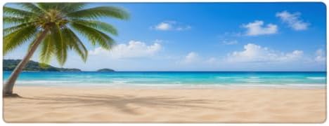 Beach Large Mouse Pad Non-Slip Rubber Long Gaming Desk Mat