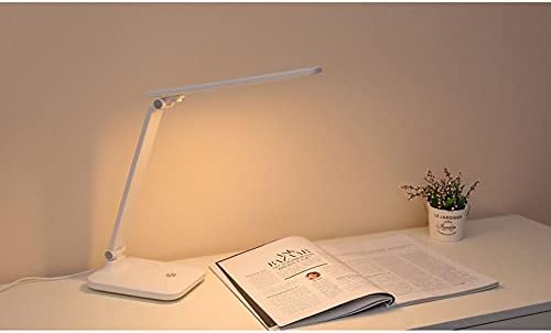 LED Desk Lamp, Portable Touch Control Eye-Caring Reading Table Lamp, 3 Lighting Modes 3 Brightness Levels, Flexible Gooseneck, Office Desk Light with USB Charging Port, Blue Light Filter