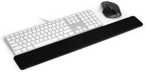 GRIFITI Slim Wrist Pad 24" x 4" x 0.375" Inch Extra Long Soft Profile Keyboard & Mousepad Wrists Rest for 1/4 Inch Thick Keyboard with Trackpad or Mouse Ergonomic Support