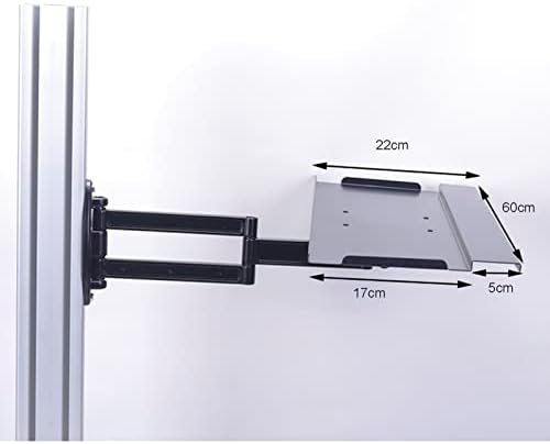 Keyboard Arm Wall Mount Tray - 360° Rotation, Left/Right Swivel Keyboard Platform for Space-Saving Ergonomic Workstation Satisfaction