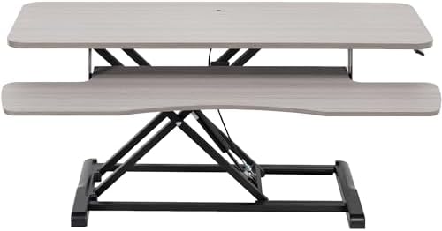 VIVO Dark Gray 42 inch Standing Desk Converter, DESK-V042KG