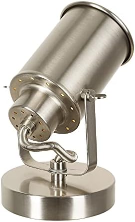 Catalina Lighting Modern Multipurpose Spotlight Desk or Wall Mount Accent Lamp, 6", Brushed Nickel, Set of 2