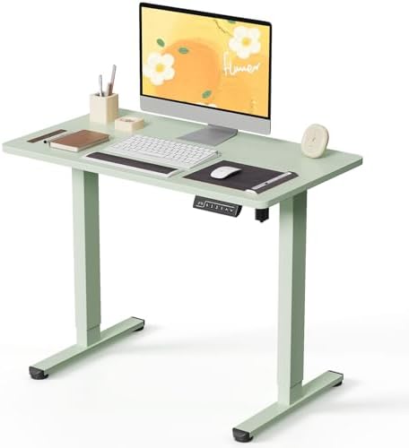 JOY worker Small Electric Standing Desk, 35" Whole Piece Height Adjustable